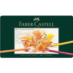Faber-Castell Polychromos Κασετίνα Ξυλομπογιές Σετ 60τμχ