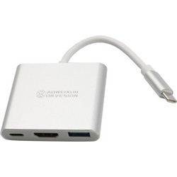 Μετατροπέας Type C σε HDMI-USB 3.0-Type C YWX-HD 3X1