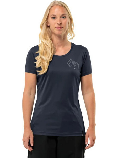 Jack Wolfskin Peak Graphic T Γυναικείο Κοντομάνικο