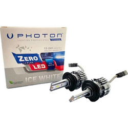 ΣΕΤ ΛΑΜΠΕΣ LED ΜΗΧΑΝΗΣ 12V-24V H7 ZERO +3 PLUS ICE WHITE PHOTON