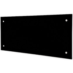 Adax Clea Glass H 06 KWT Black Θερμοπομπός Τοίχου 600W με Θερμοστάτη και WiFi