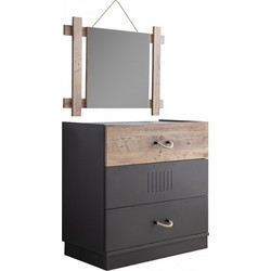 ΣΥΡΤΑΡΙΕΡΑ OFFROAD 80x45x140cm χρ.ΑΝΘΡΑΚΙ κωδ. 0552-4DROF080OL