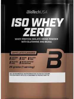 Biotech USA ISO Whey Zero Caffe Latte Πρωτεΐνη Ορού Γάλακτος Γράμμωσης Χωρίς Λακτόζη & Γλουτένη 25gr