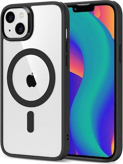 Θηκη Σιλικονης Back Cover Σιλικόνης Clear/Black (iPhone 15 PRO)