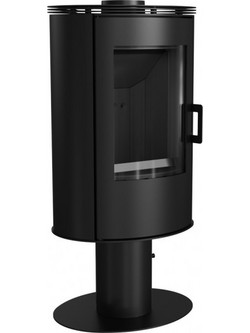 Kratki KOZA/AB/S/N/DR/BLACK Ατσάλινη Ξυλόσομπα Αερόθερμη 8kW
