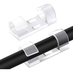POWERTECH οργανωτής καλωδίων TIES-031, 3.3x1.3x1.2cm, διαφανές, 12τμχ TIES-031