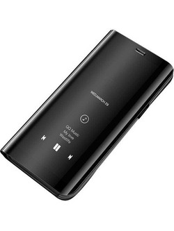 Θήκη Clear View Book Cover για Huawei Y5p, μαύρη