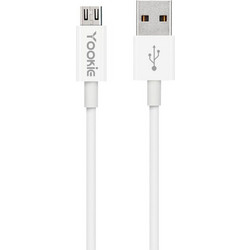 Καλώδιο Φόρτισης Yookie CB1 Regular USB 2.0 to Micro-USB Cable 1m 2.4A, λευκό