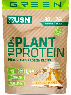 USN Green 100% Plant Strawberry Φυτική Πρωτεΐνη Χωρίς Λακτόζη 900gr