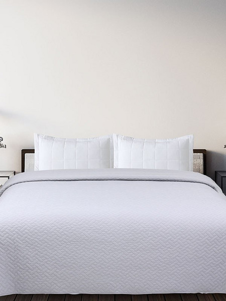SUNSHINE HOME ΚΟΥΒΕΡΛΙ VOIELO LIGHT GREY ΜΟΝΟ 160X220 CM - SUNSHINE HOME 031-25-3