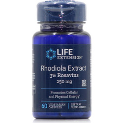 Life Extension Rhodiola Extract 3% Rosavins 250mg 60 Κάψουλες
