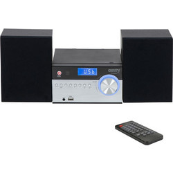 Camry CR-1173 Mini Ηχοσύστημα Hi-Fi 2.0 28W με CD Player και Bluetooth & Wi-Fi Black Silver