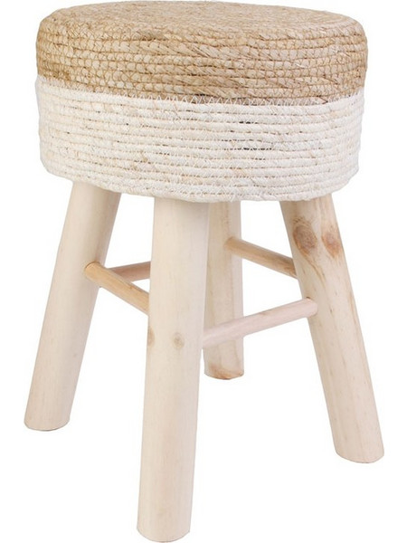 Σκαμπό Ηome Deco Factory με διαστάσεις 30x30x43cm - Απόχρωση Καφέ HD6568
