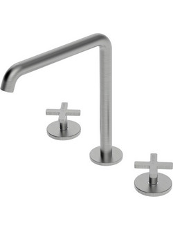 Μπαταρία Νιπτήρος 3 οπών La Torre Elle Cross 38102-110 Inox Finish