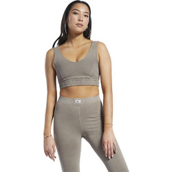 Reebok Classics Natural Dye Fitted Bra Αθλητικό Μπουστάκι με Μέτρια Στήριξη Καφέ HN4394