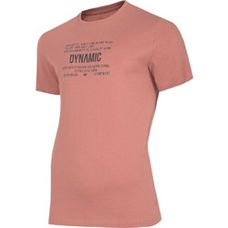 4F Ανδρικό Αθλητικό T-Shirt Σομόν H4L22-TSM028-65S