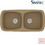 Sanitec Classic 319 Επικαθήμενος Νεροχύτης Γρανίτη Ματ Metallic Coffee 93x51cm