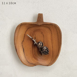 Μπολ μήλο 12 εκ. ξύλο teak