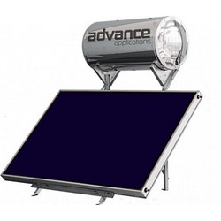 Advance Solar Evo Ηλιακός Θερμοσίφωνας 160lt 2m² Inox Διπλής Ενέργειας Οριζόντιος