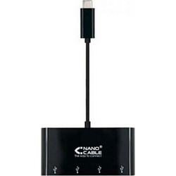 Αντάπτορας USB-C σε USB NANOCABLE 10.16.4401-BK (10 cm) 10 cm