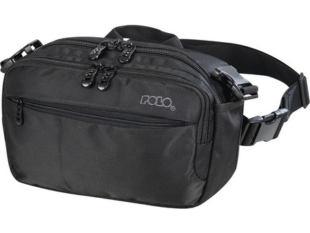 Polo Camera Ανδρικό Τσαντάκι Μέσης Μαύρο 9-08-004-02