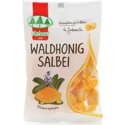 Kaiser Waldhonig Salbei Καραμέλες για Βήχα Ερεθισμένο Λαιμό & Πονόλαιμο Μέλι & Φασκόμηλο 15τμχ