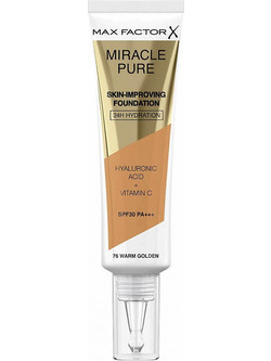 Max Factor Miracle Pure Skin 76 Warm Golden Liquid Foundation SPF30 30ml