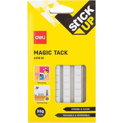 Deli Magic Tack 60Τεμ 10x10mm 35gr Stick Up Λευκό (231.21610)