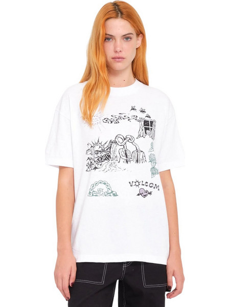 VOLCOM W FA KEUTCHI T-SHIRT - B3532411-WHT WHITE