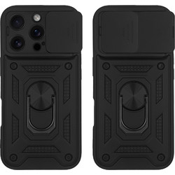 Sonique Ring Armor CamPro Θήκη iPhone 16 Pro Black