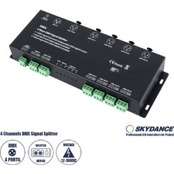 73136 DMA SKYDANCE DC DMX512 Signal Splitter / Amplifier 4 Καναλιών DC 12-36V - IP20 Μ25.6 x Π9.2 x Υ3.8cm