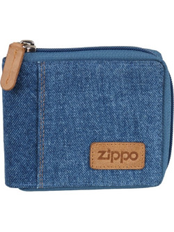 ZIPPO - Τζιν Πορτοφόλι με Φερμουάρ και Προστασία RFID (2007144)