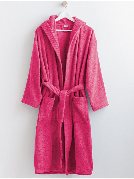Palamaiki Classic Μπουρνούζι με Κουκούλα Fuchsia