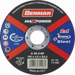 Δίσκος κοπής σιδήρου & Inox Maxpower
