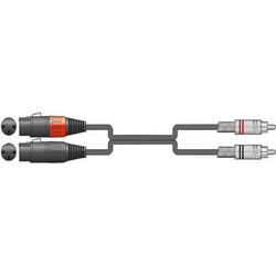 2R-2XF075 Kαλώδιο Ήχου 2 x XLR Female - 2 x RCA Plugs 0,75m (Τεμάχιο)