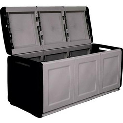 ARTPLAST Πλαστικό Μπαούλο 138x53x57cm γκρι μαύρο (CB3/N)