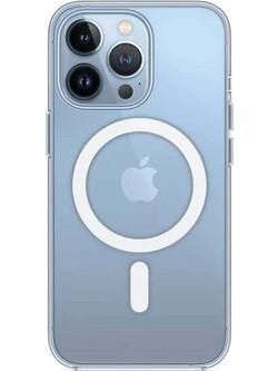 Back Cover Θήκη Ενισχυμένης Σιλικόνης με Magsafe για Apple iPhone 13 Pro Διάφανο