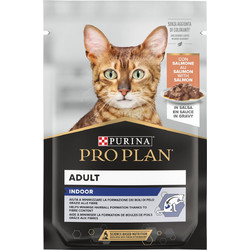 Purina Pro Plan Aduld Indoor with Salmon in Gravy 85gr