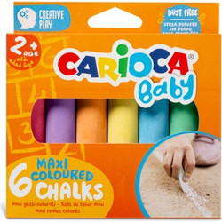 CARIOCA Baby Maxi Κιμωλία 6 Τεμαχίων C43550