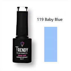 Trendy Soak Off 119 Baby Blue Ημιμόνιμο Βερνίκι Νυχιών 6ml