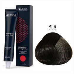 Indola Profession 5.8 Καστανό Ανοιχτό Σοκολατί Μόνιμη Βαφή Μαλλιών 60ml
