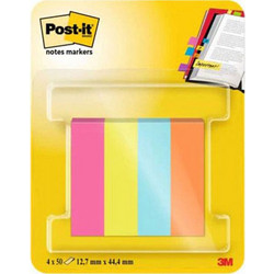 Σελιδοδείκτες Post-it 4/χρώμ. 12.7x44.4mm 670-4CA-EU 3M