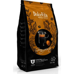 Dolce Vita Κάψουλες Espresso Gran Gusto Συμβατές με Μηχανή Dolce Gusto 96τμχ