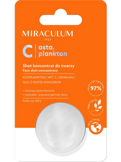 Miraculum Astaplankton Vitamin C Face Shot Concentrate Χημικό Ενυδατικό Peeling Προσώπου 10ml