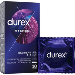 Durex Orgasmic Intense Προφυλακτικά με Ραβδώσεις & Λιπαντικό 10τμχ