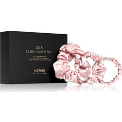 Notino Silk Collection Scrunchie Set σετ μεταξωτά λαστιχάκια για τα μαλλιά απόχρωση Pink