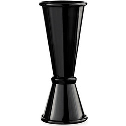 Μεζούρα Jigger με δαχτυλίδι μαύρη 25/50ml