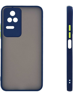 Sonique Color Button Bumper Back Cover Blue (Xiaomi Poco F4 5G)