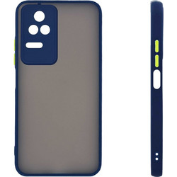 Sonique Color Button Bumper Back Cover Blue (Xiaomi Poco F4 5G)