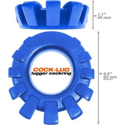 Oxballs Cock-Lug Lugged Cockring Marine Ελαστικό Δαχτυλίδι Πέους Σιλικόνης 3cm Μπλε